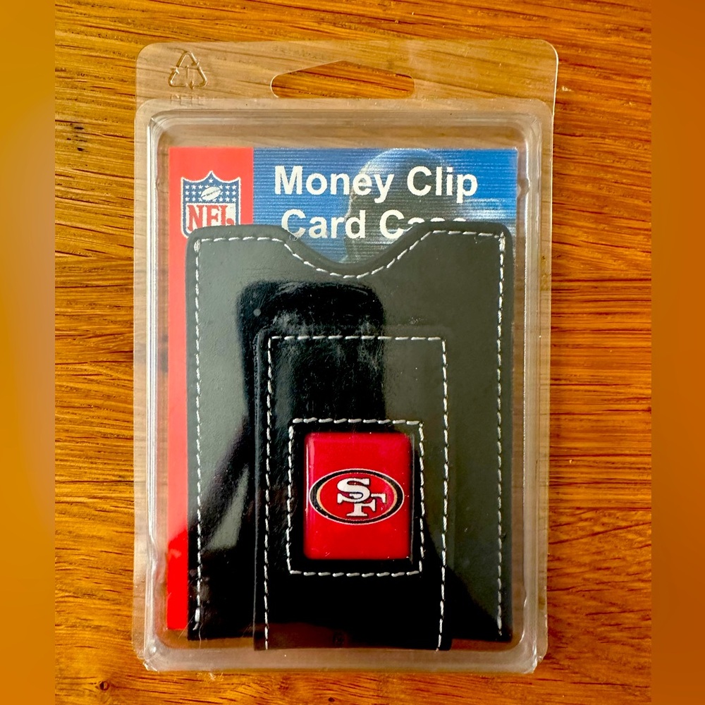 Vintage NFL San Francisco 49ers Money Clip Card Holder NWT